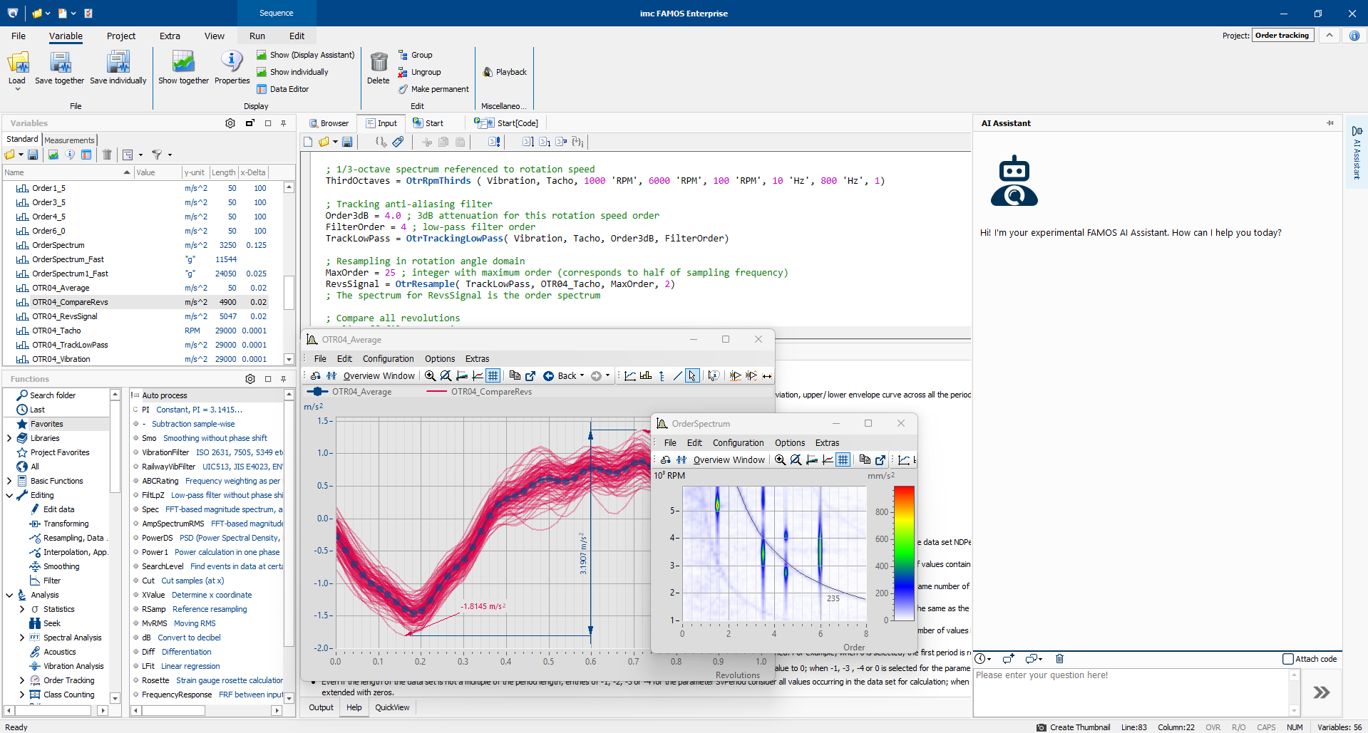 FAMOS 2025 Screenshot with AI Assistant